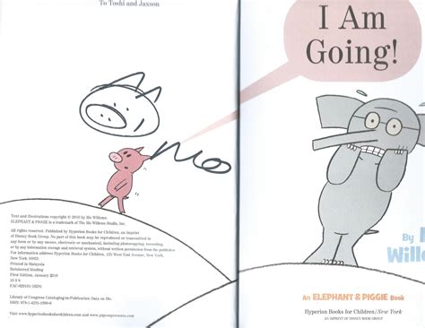 I Am Going! (An Elephant and Piggie Book) de Mo Willems: As New ...
