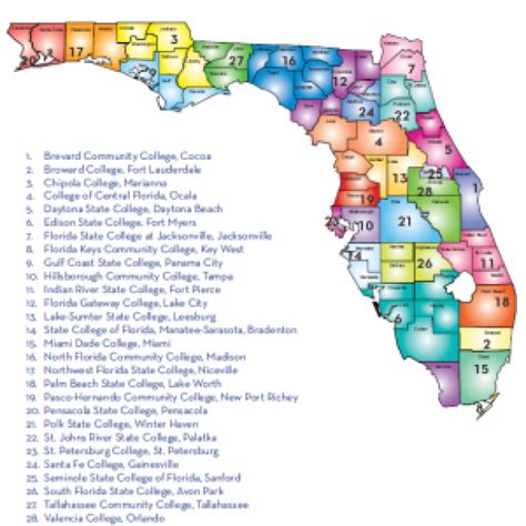 Map Of Florida Colleges And Universities