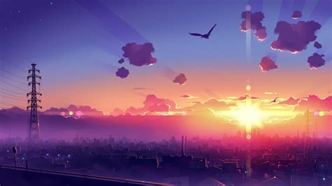 Aesthetic Anime Sunset Wallpapers - Wallpaper Cave