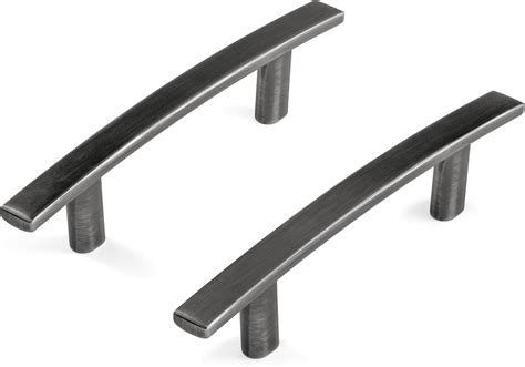 HESTIA HARDWARE 10 Pack - Antique Silver Cabinet Handles 3 inch Pewter ...