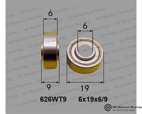 6x19x6 /9 mm (626WT9) Bearing