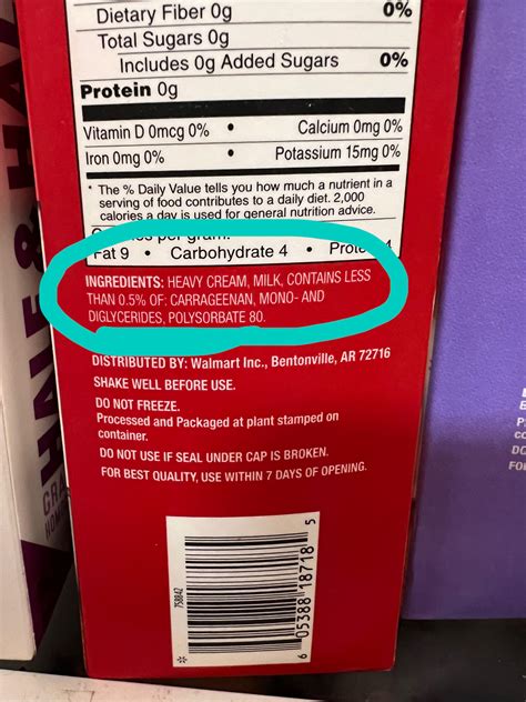 Darigold Heavy Cream Nutrition at Zane Stirling blog