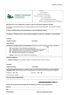 Fillable Online news herefordshire gov Application form for farms ...