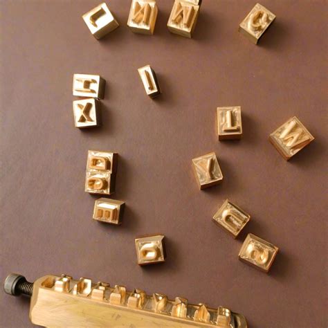 Alphabet Block Leather Stamp Set || Shop now – Cratly Online Services ...