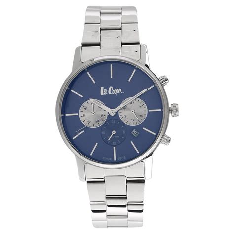Buy Online Lee Cooper Blue Dial Chronograph Watch for Men - nclc6343390 ...