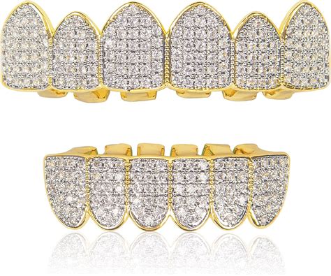 Diamond Gold Grillz for Men Women Gold Grills for India | Ubuy