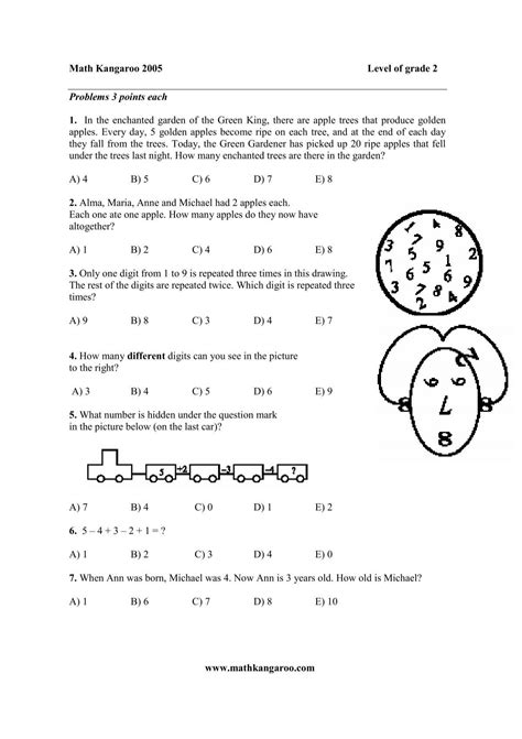Math Kangaroo Level 2 at Leo Coughlan blog