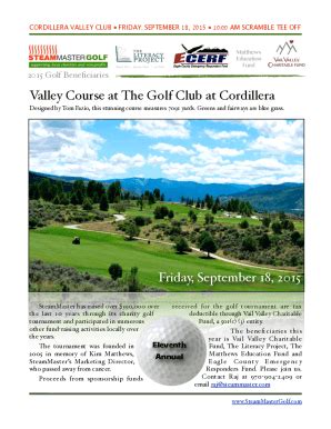 Fillable Online The Club At Cordillera Valley Course - Golf Digest Fax ...