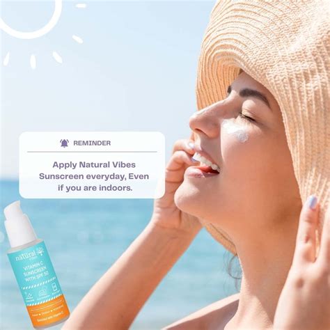 Buy NATURAL VIBES VITAMIN C SUNSCREEN SPF 50 + - UVA/UVB RAYS, BLUE ...