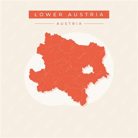 Premium Vector | Vector illustration vector of lower austria map austria