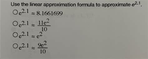 Linear Approximation Formula 的图像结果