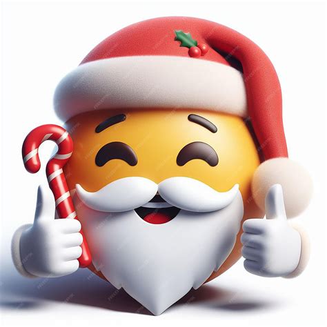 Trendy cool friendly modern hippie smart santa claus emoji emoticon ...