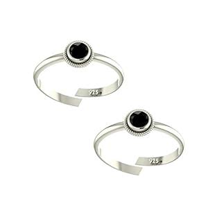 Peenzone 925 CZ Silver Toe Rings (Leg Finger Rings) In Pure 92.5 ...