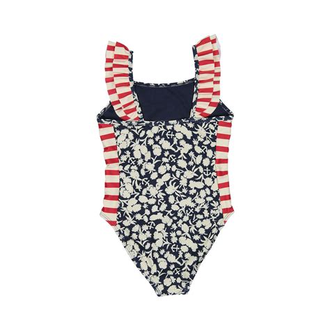 Scotch Shrunk Anchor Floral Ruffle Bathing Suit - Ladida