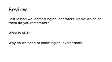 Logical Expressions Examples 的图像结果