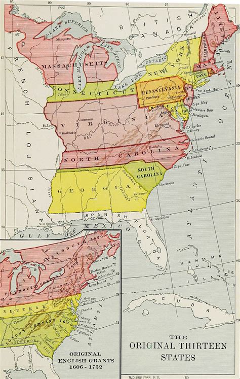 Original 13 States - 18th Century