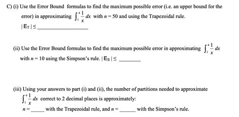 Image result for Error Bound Formulas