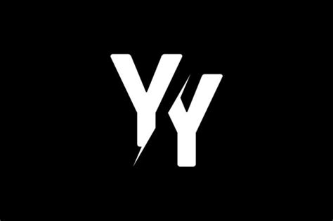 YY y logotipo inicial | Resumen inicial moderno mínimo logotipo ...