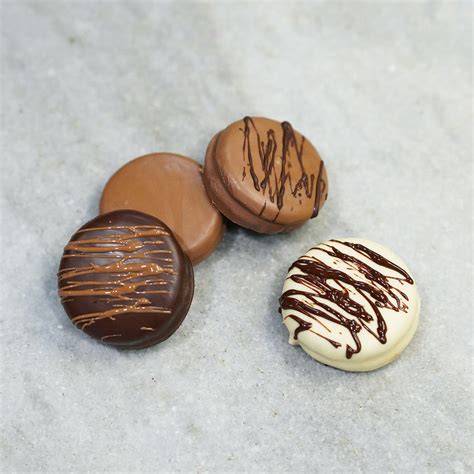 Chocolate Dipped Sandwich Cookie Four Pack – Tempered Fine Chocolates