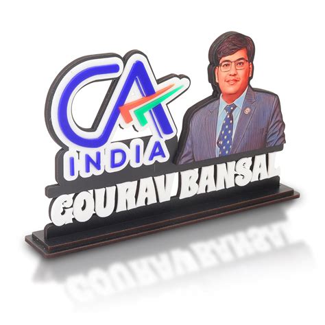 Chartered Accountant Table Top Name Plate - Ideal Gift for CA ...