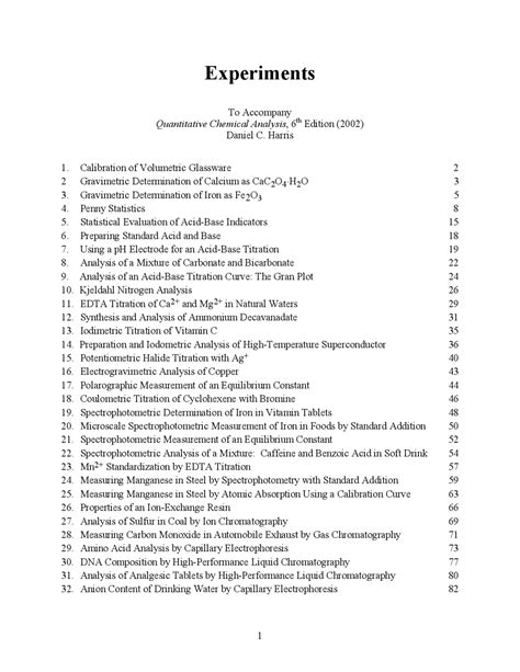 Image result for Quantitative Chemistry Experiments