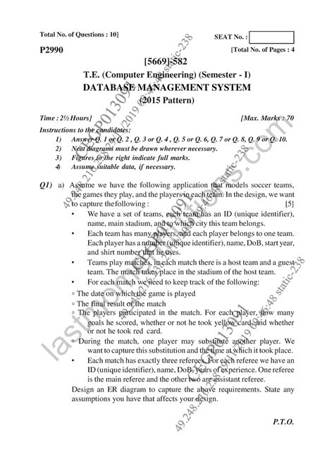 Semester-5 2019 november database-management-systems-dbms-pattern-2015 ...