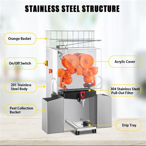 VEVOR Commercial Juicer Machine Commercial Orange Juice Machine with a ...