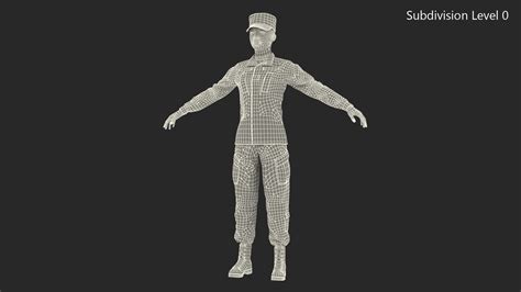 Black Female Soldier ACU Rigged for Maya 3D Model $199 - .ma - Free3D