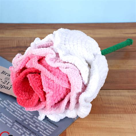 Handmade Plush Giant Rose - Shades of Pink – Magic Needles