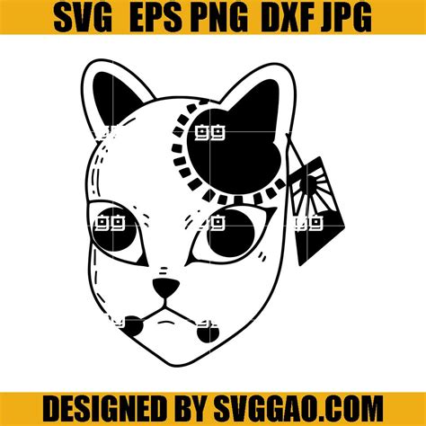 Tanjiro Mask SVG, Kimetsu No Yaiba SVG, Demon Slayer SVG – SVGGAO