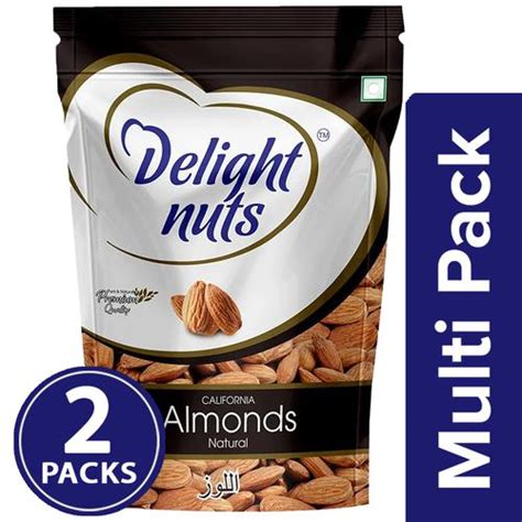 Buy Delight Nuts California Almonds - Premium Quality, Pure & Natural ...