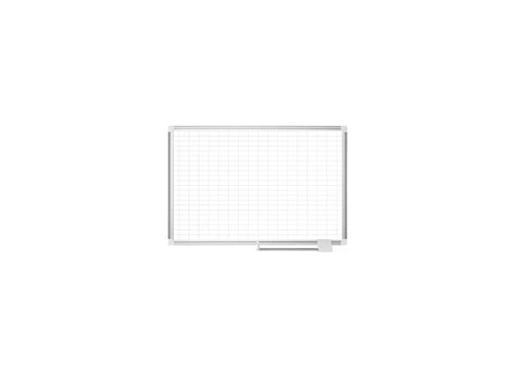 MasterVision Planning Board Porcelain Dry Erase Magnetic 1" x 2" Grid ...