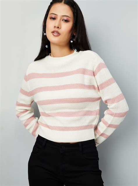 Buy Women Striped Sweater Online at just Rs. 899.0 - 1000015776357 ...