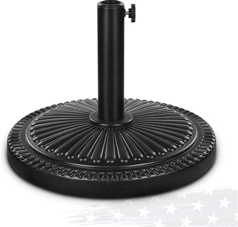 Amazon.com : FRUITEAM 17.7" 33 lbs Round Patio Umbrella Base Pre-Filled ...