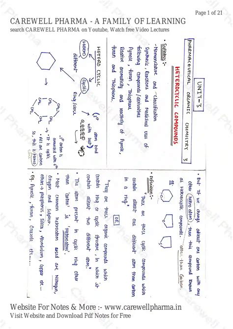 Pharmaceutical Organic Chemistry 3 Unit 3 Notes - 4th Semester B ...