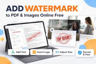 Add Watermark to PDF & Images Online Free | Text or Logo Watermark Tool
