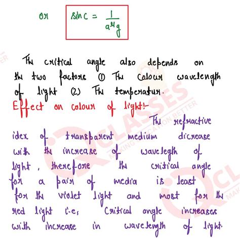 refraction of light at Plane surfaces chapter important notes class10 icse