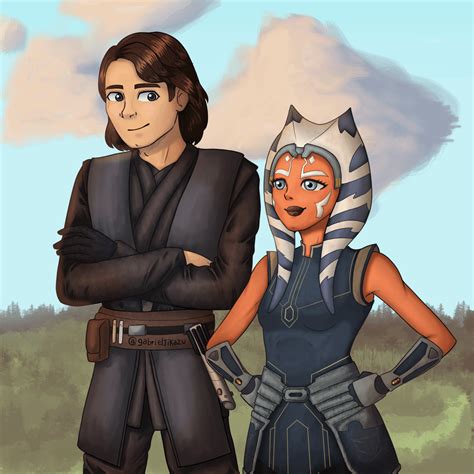 Anakin and Ahsoka fanart. By: me : r/StarWars