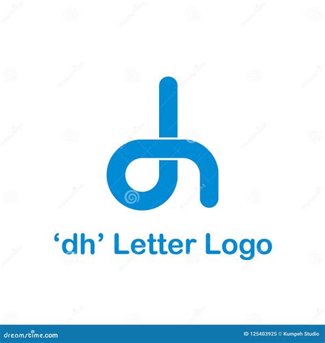 DH Letter Monogram Logo Vector Stock Illustration - Illustration of ...