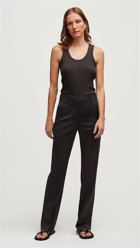 Straight Leg Trouser in Seasonless Wool | Women's Pants | Argent