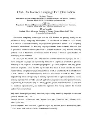 Fillable Online coin-or fina osil form Fax Email Print - pdfFiller