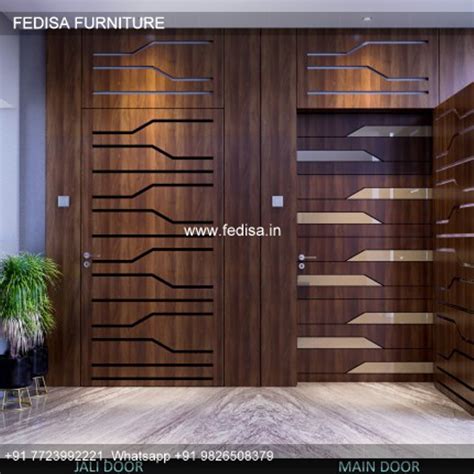 Pooja Room Single Door Design Door Ventilation Grill Design Door ...