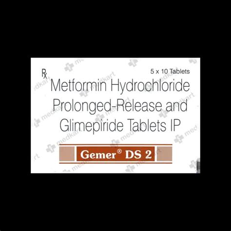 GEMER DS 2MG TABLET 10'S Price, Uses, Side Effects & Substitutes | Medkart