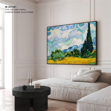 Buy Wheat Field with Cypresses by Vincent Van Gogh Big Canvas Paintings ...
