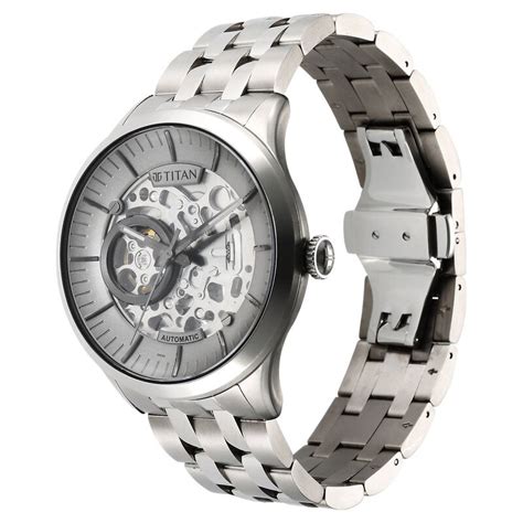 Buy Online Titan Metal Mechanicals Anthracite Dial Analog Titanium ...