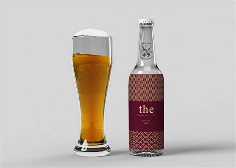 Free PSD Beer Bottle Mockup