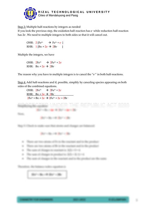 Image result for Balancing Redox Equations