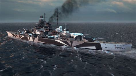 German Battleship Tirpitz: Mighty Battleship in HD Wallpaper Glory