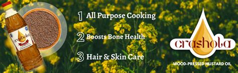 Crashola Pure & Natural Cold Pressed Mustard Oil / Sarso Oil (Mara ...
