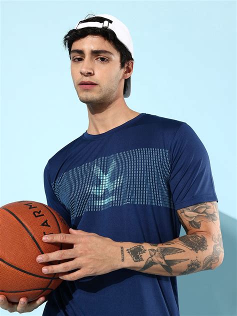 WROGN ACTIVE Brand Logo Printed Dry-Pro Slim Fit T-shirt - Price History